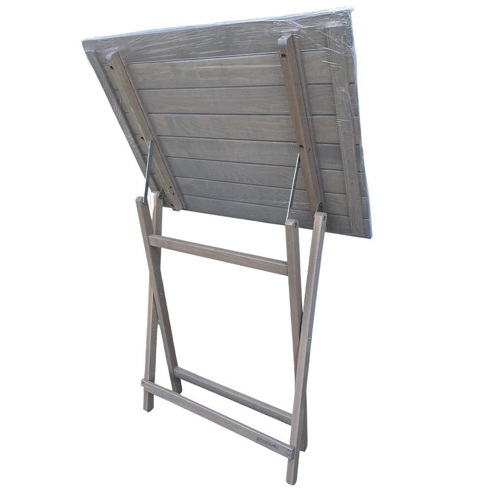 Tavolo tavolino picnic grigio in legno da cm 100 x 60 pieghevole
