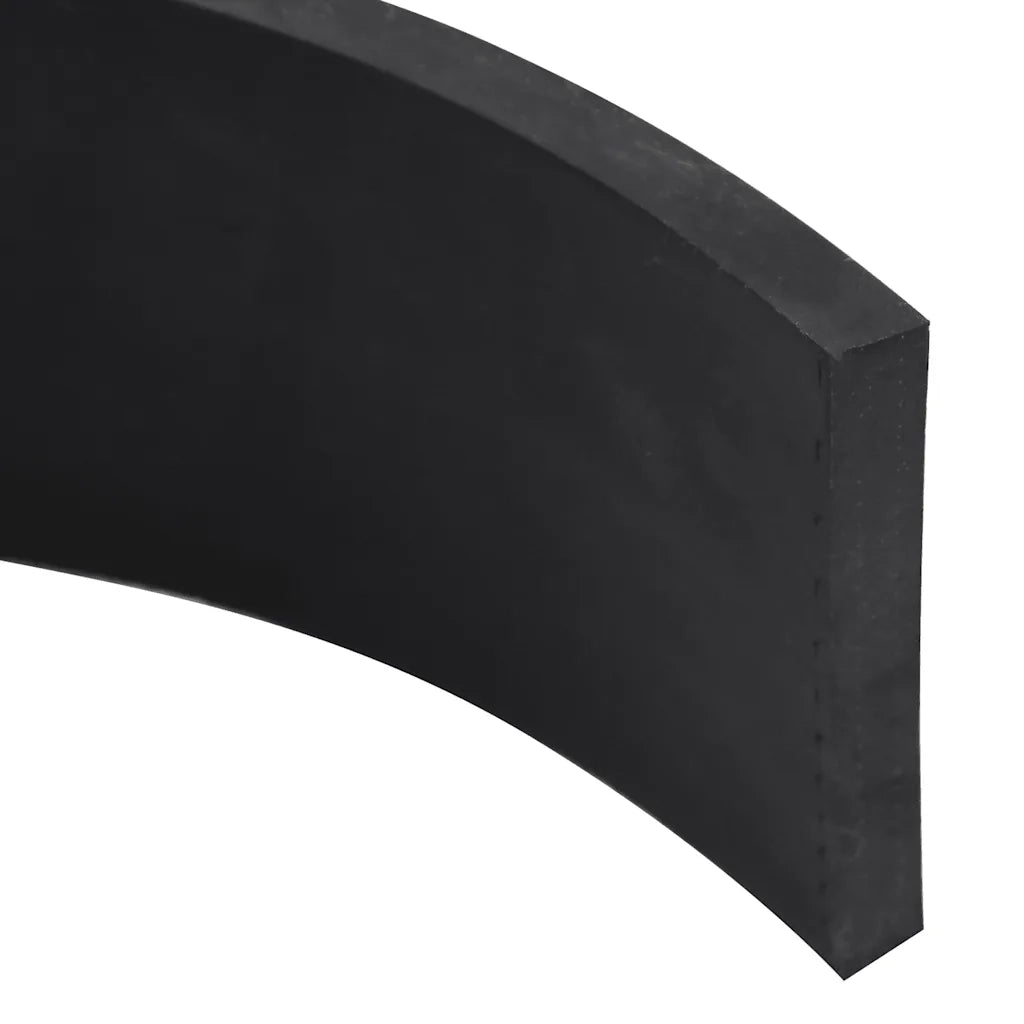 Bordo in Gomma per Spazzaneve Nero 200x8x1 cm