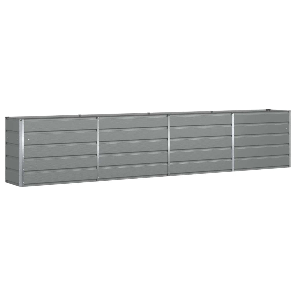 Fioriera Grigio chiaro 385 x 50 x 75 cm Acciaio zincato 42018157
