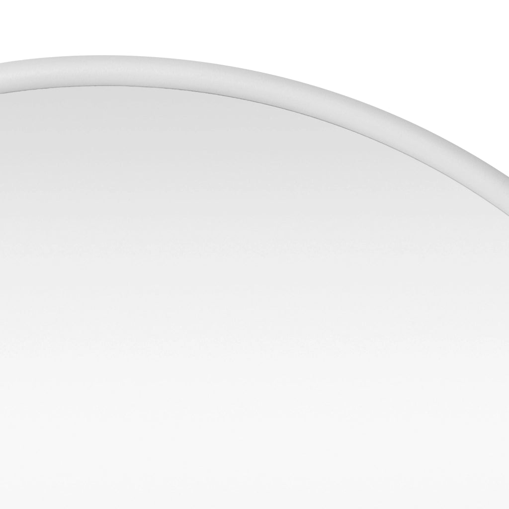 Specchio da Parete Ordona Rotondo Ø 60 cm Bianco opaco [en.casa]