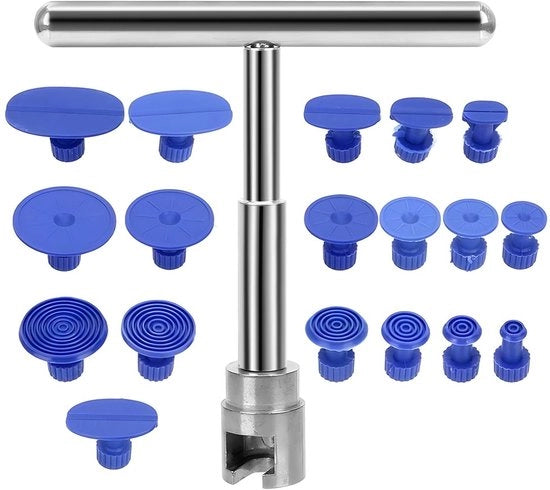 Set di riparazione senza vernice - Rimozione di graffi - 19 pezzi - Attrezzatura universale - Auto e SUV - Strumenti di rimozione professionale