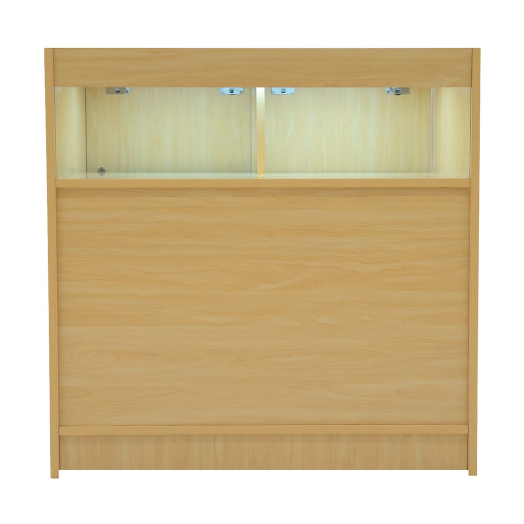 Set Banconi Negozio Acero Luna LED B900 CM60 TB60 con Serrature e Vetrina
