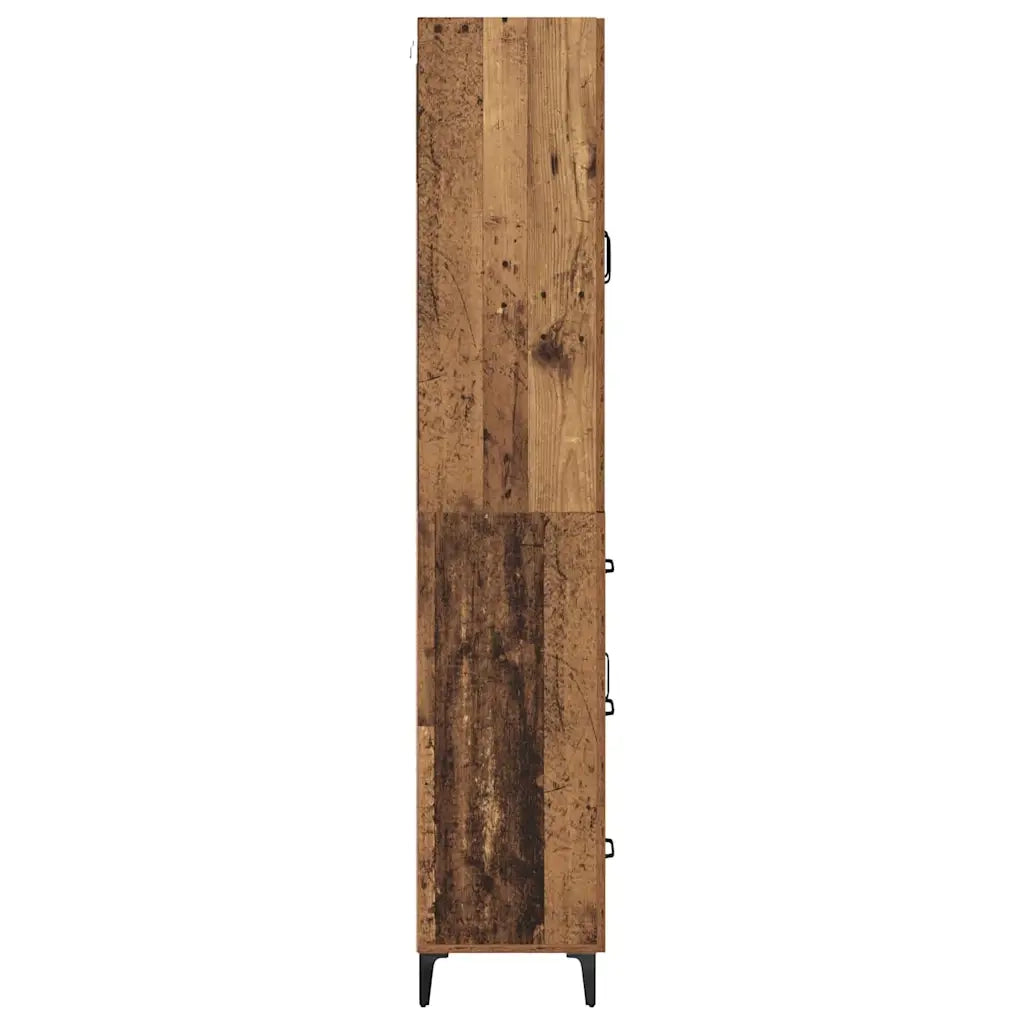 Credenza-Buffet-Armadio da cucina Legno vecchio 69,5 x 34 x 180 cm Legno multistrato 907046
