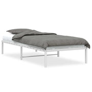 Letto singolo | Letto per adulti | Giroletto in Metallo Bianco 90x200 cm