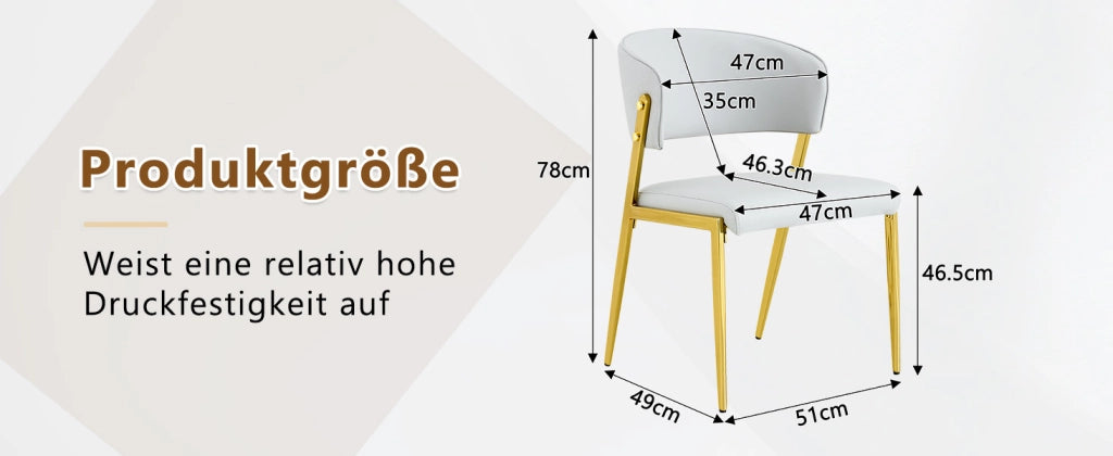 SEDIA da pranzo moderna, set da 2 pezzi, struttura in metallo, grigio chiaro