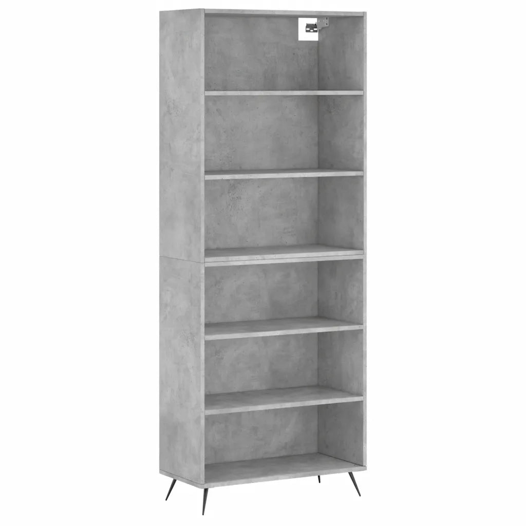 Credenza-Buffet-Armadio da cucina Grigio Sonoma 69,5x32,5x180 cm Legno Multistrato 702812