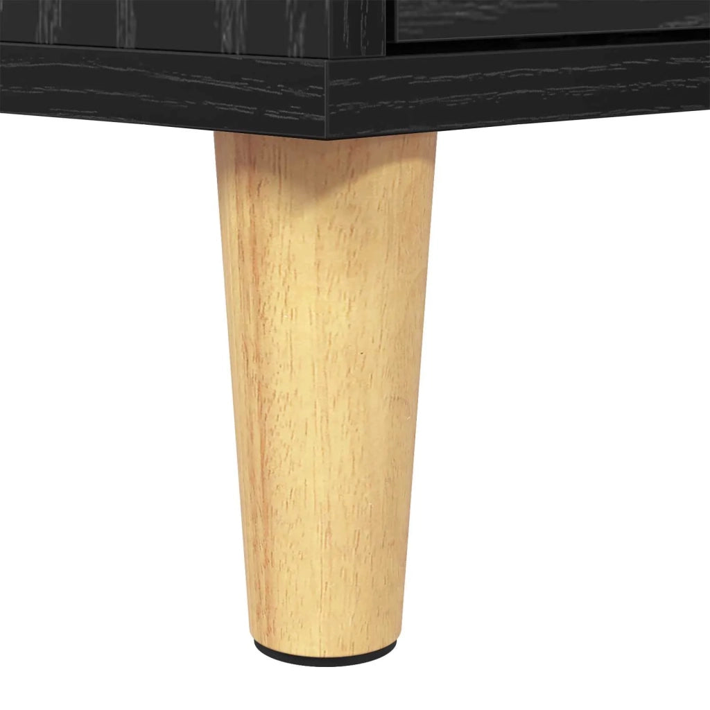 Mobile TV Rovere Nero 150 x 30 x 45 cm Legno multistrato 879482