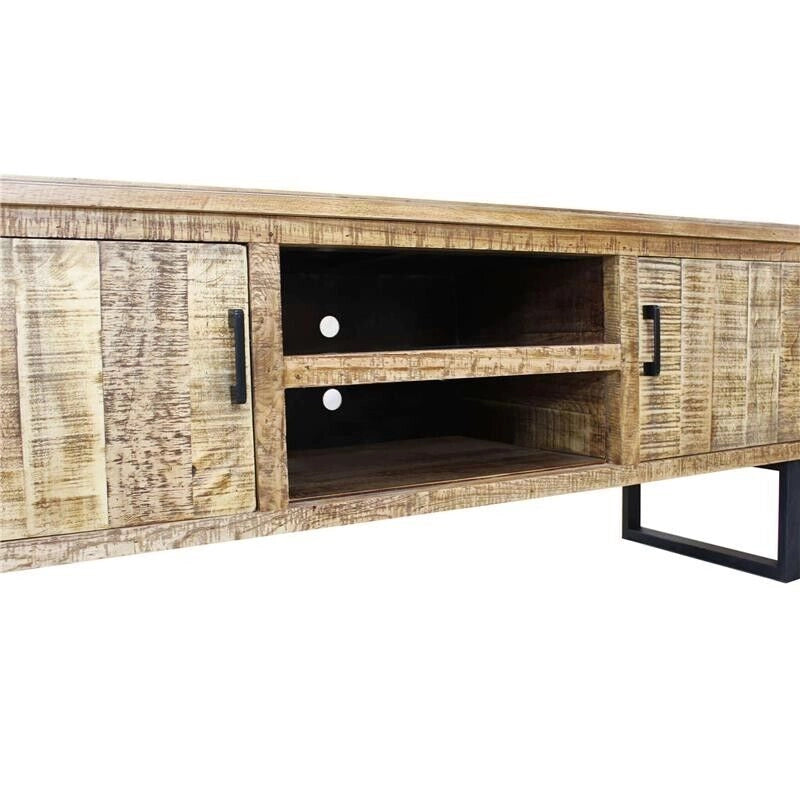 MOBILE PORTA TV BEVIS IN LEGNO NATURALE 160 X 45 X H60 CM