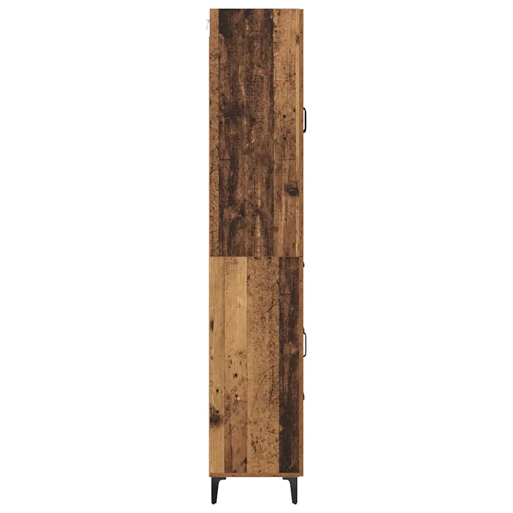 Credenza | Madia | Buffet da pranzo | Armadio da pranzo Legno vecchio 69,5 x 34 x 180 cm Legno multistrato