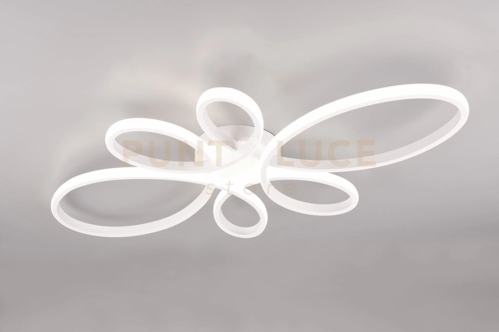 FLY PLAFONIERA GRANDE LED 32W 3900lm, 4000K BIANCA CON REGOLAZIONE INTENSITA' CON NORMALE INTERRUTTORE L. 83CM