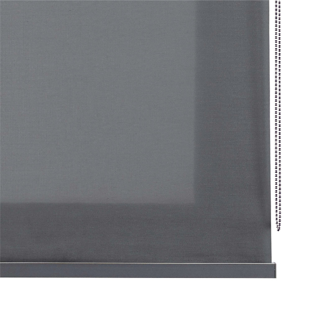 Tenda a rullo traslucida Premium con finitura metallizzata Grigio scuro 180x180 cm