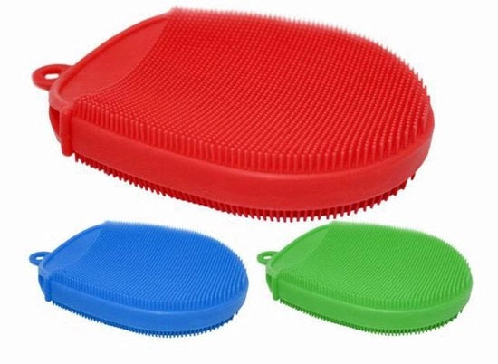 Panno di abrasione a doppia faccia - guanto in silicone - multifunzionale