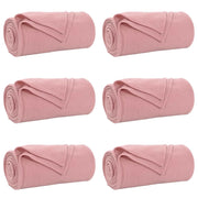 Coperte da Pile 6 pz Rosa 270 x 240 cm Panno