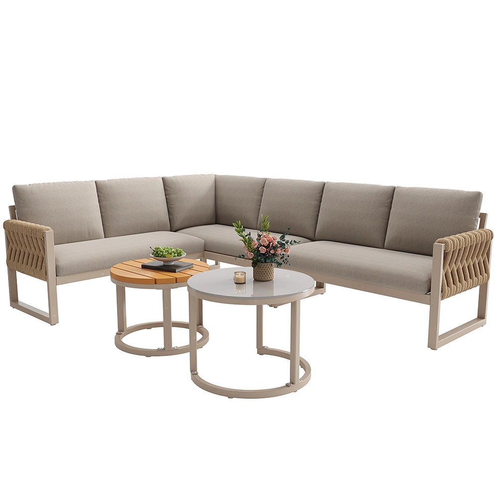 Set da giardino modulare - Xylo - Regolabile impermeabile per 5-6 persone