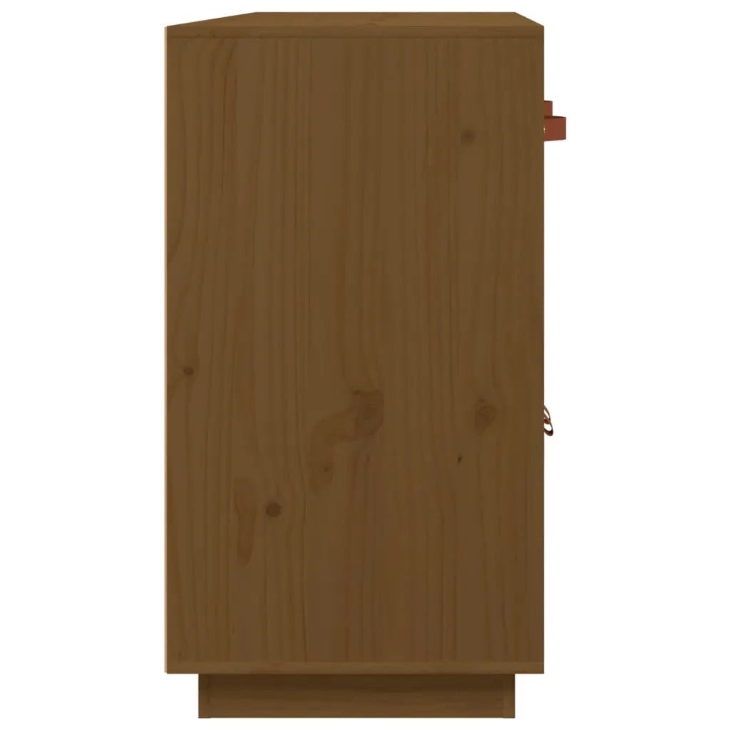 Credenza Marrone Ambra 98,5x40x75 cm in Legno Massello di Pino 820140