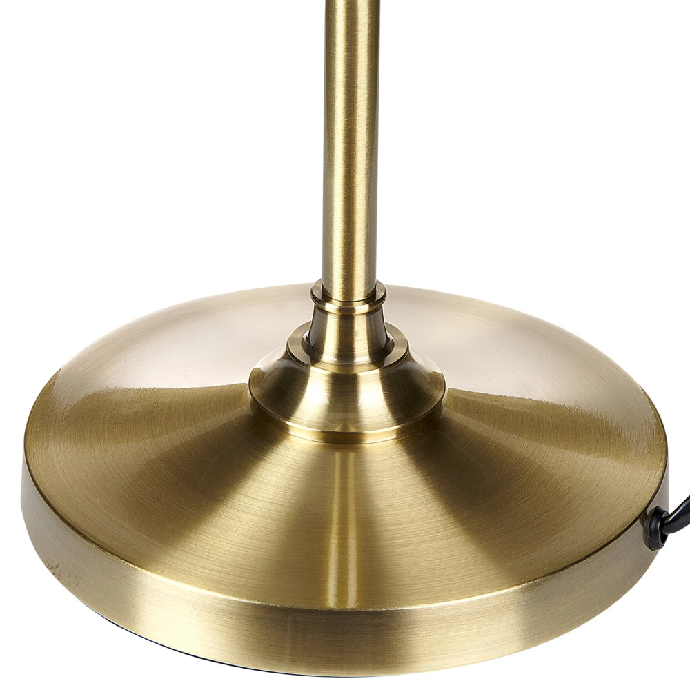 Lampada da tavolo Ottone Bianco Poliestere Ferro Impero Paralume Luce Camera da letto Soggiorno Retrò Classico