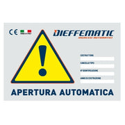 CARTELLO MONITORE SEGNALAZIONE CANCELLO PORTA BASCULANTE AUTOMAZIONE dfm