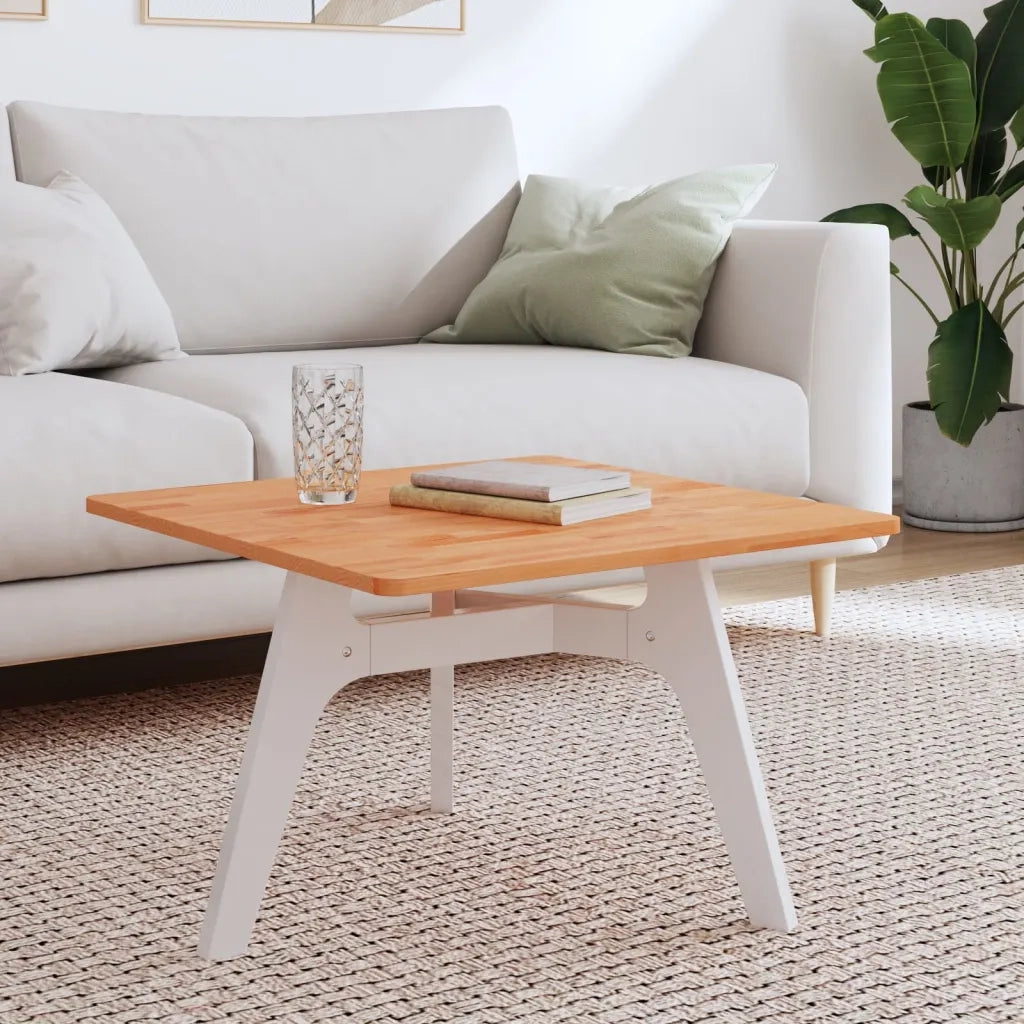 Piano per Tavolo | Superficie Tavolo | Piano Scrivania 60x60x1,5 cm Quadrato Legno Massello di Faggio