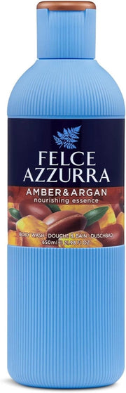 SET 6 FELCE AZZURRA BAGNODOCCIA PROFUMO FRESCO 650 ML AMBRA E ARGAN