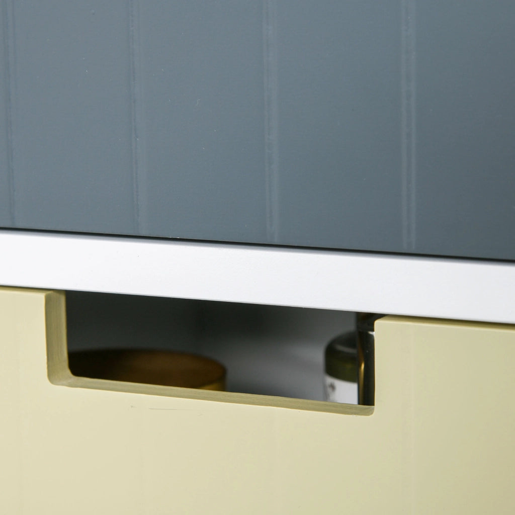 Cassettiera 5 Cassetti in Legno con Gambe ¨C Zephmum ¨C 35x28x90.5 cm Multicolore