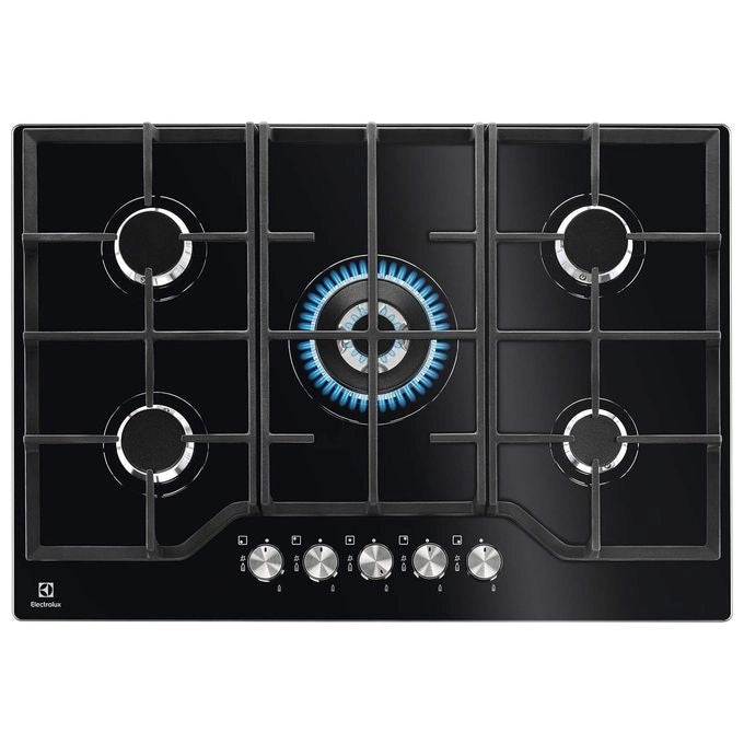 Electrolux EGG7536K Nero Da incasso 74 cm Gas 5 Fornello(i)