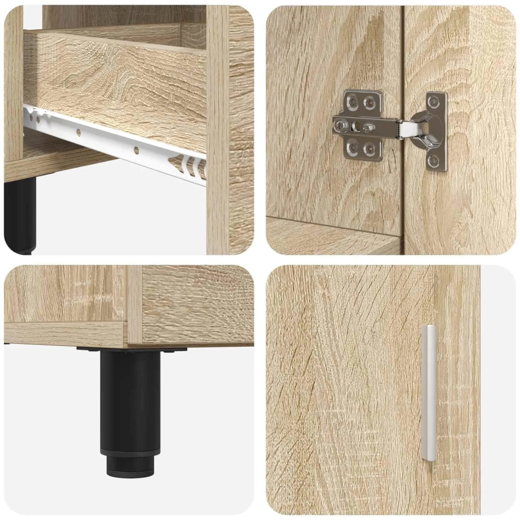 Mobiletto da bagno Rovere Sonoma 60 x 35 x 60 cm