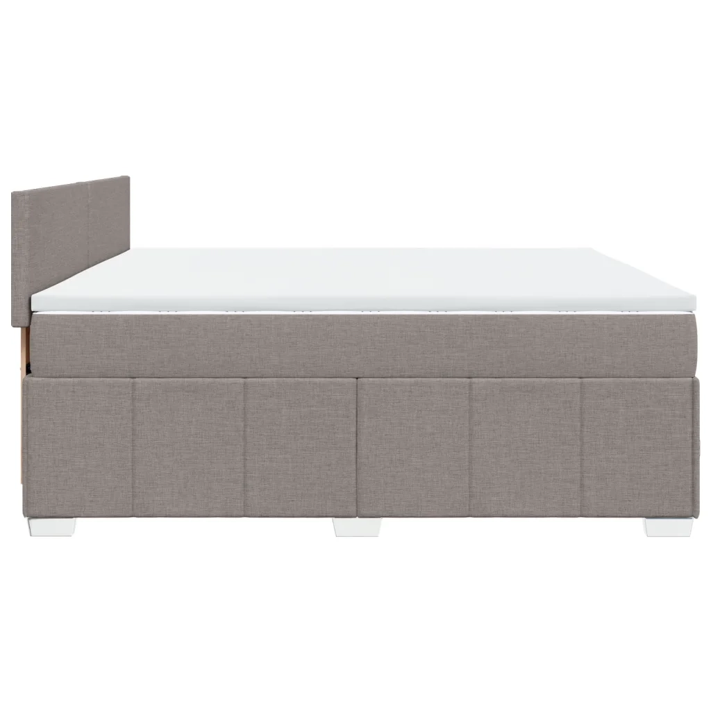Giroletto a Molle con Materasso Tortora 180x200 cm in Tessuto 3287144