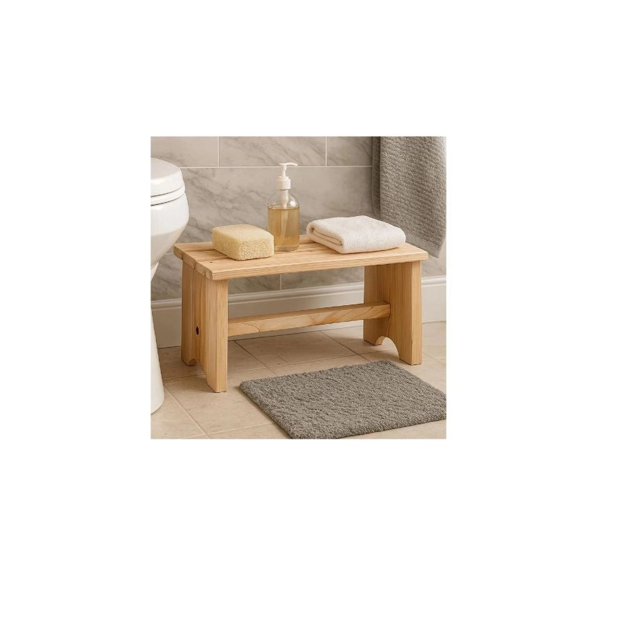 POGGIAPIEDI DI LEGNO NATURALE