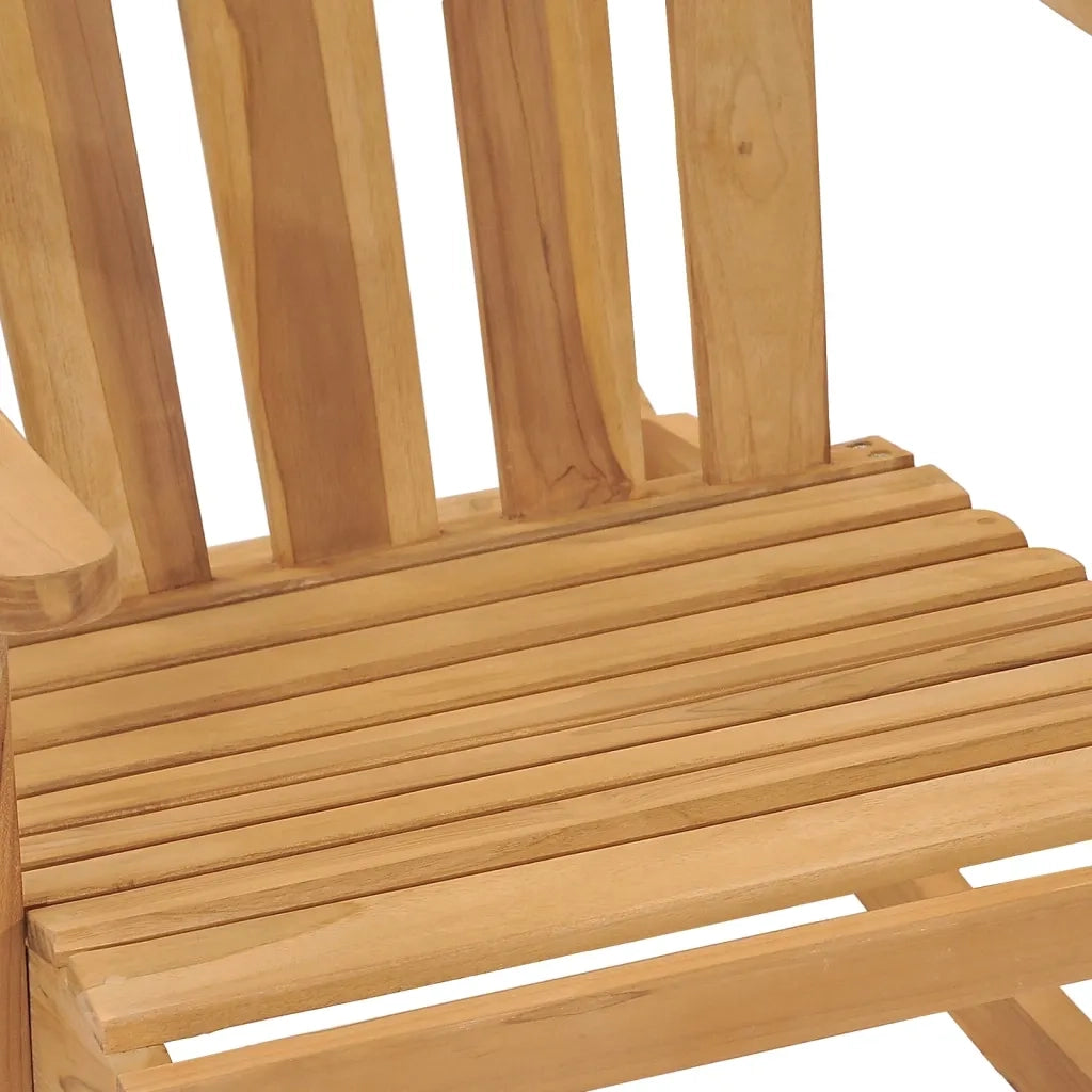 Sedia da Giardino a Dondolo Adirondack Legno Massello di Teak 316167
