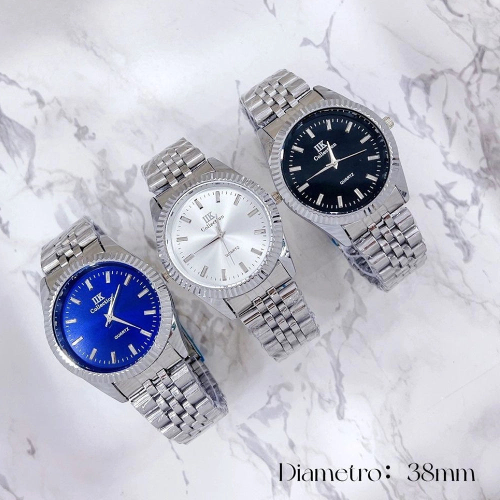 Trade Shop - Orologio Acciaio Elegante 38 Mm Quadrante Moderno Minimal -