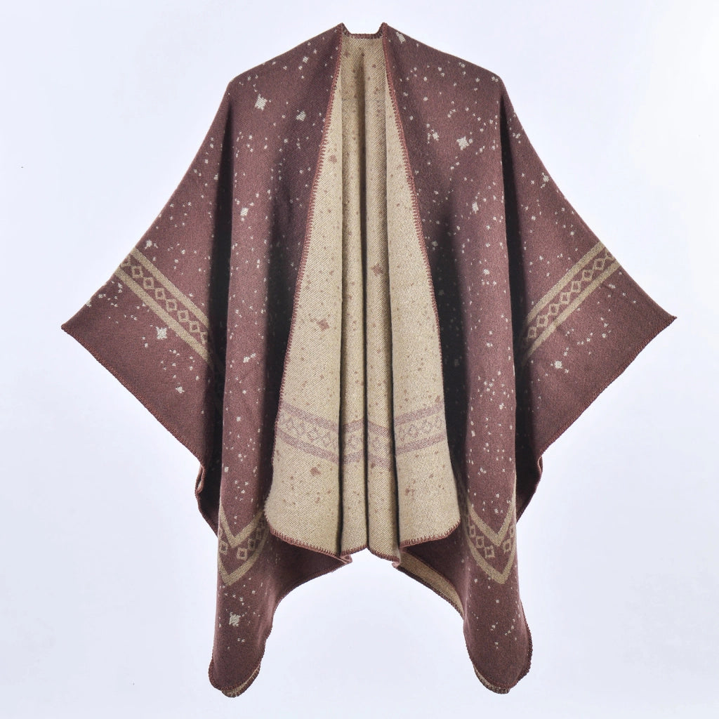 Sciarpa a doppio taglio, semplice ed elegante, sciarpa calda, mantella, coperta per l'aria condizionata in ufficio