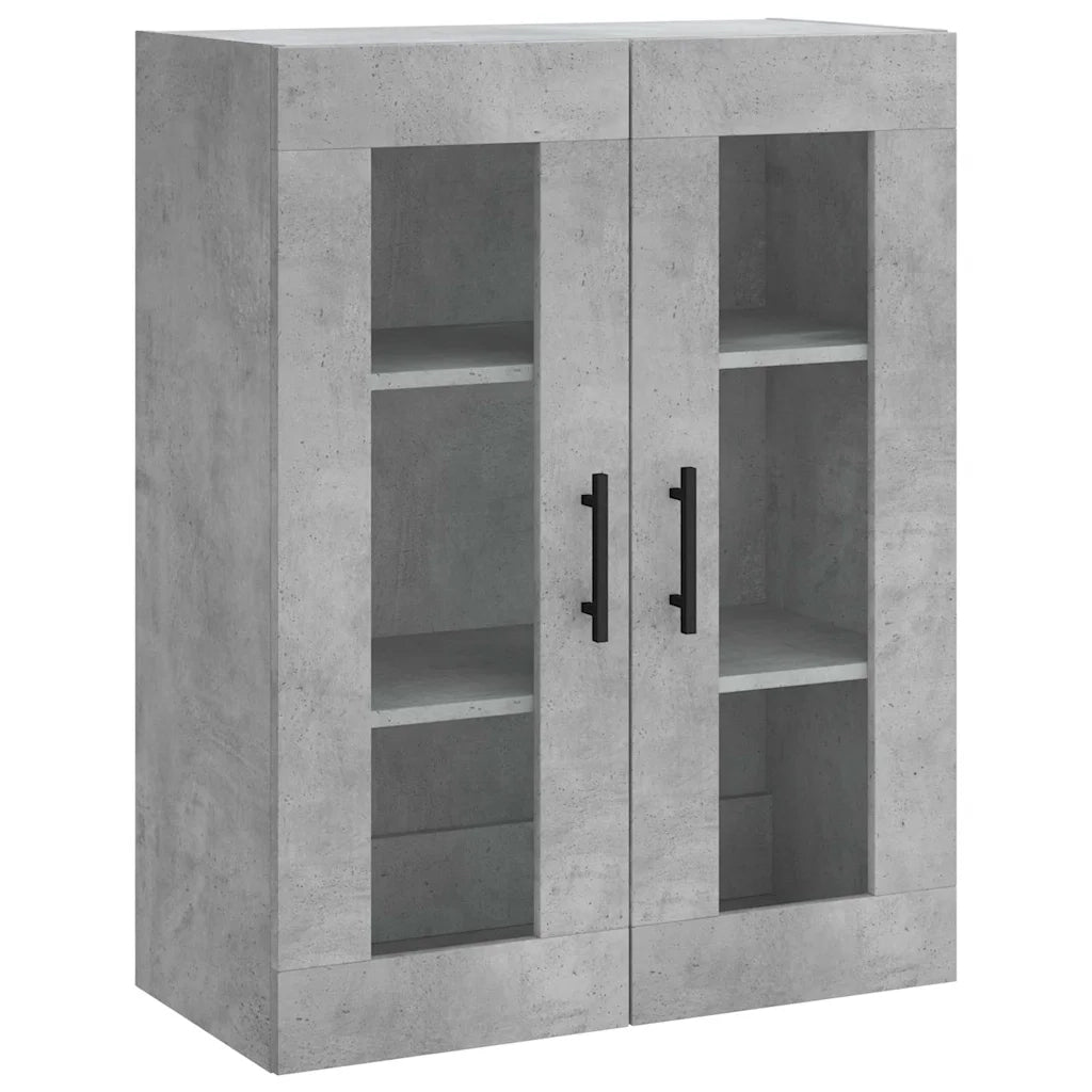 Credenza Grigio Cemento 69,5x34x180 cm in Legno Multistrato 3198365