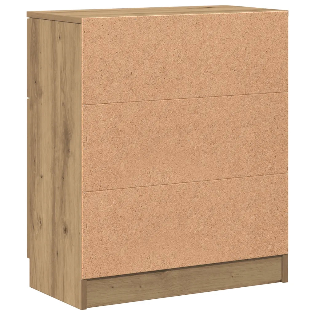 Credenza Rovere Artigianale 60x30x70 cm in Legno Multistrato