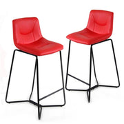 SGABELLO SEUL CON SEDUTA IMBOTTITA E STRUTTURA ALLUMINIO 44X50X70/94 CM ROSSO