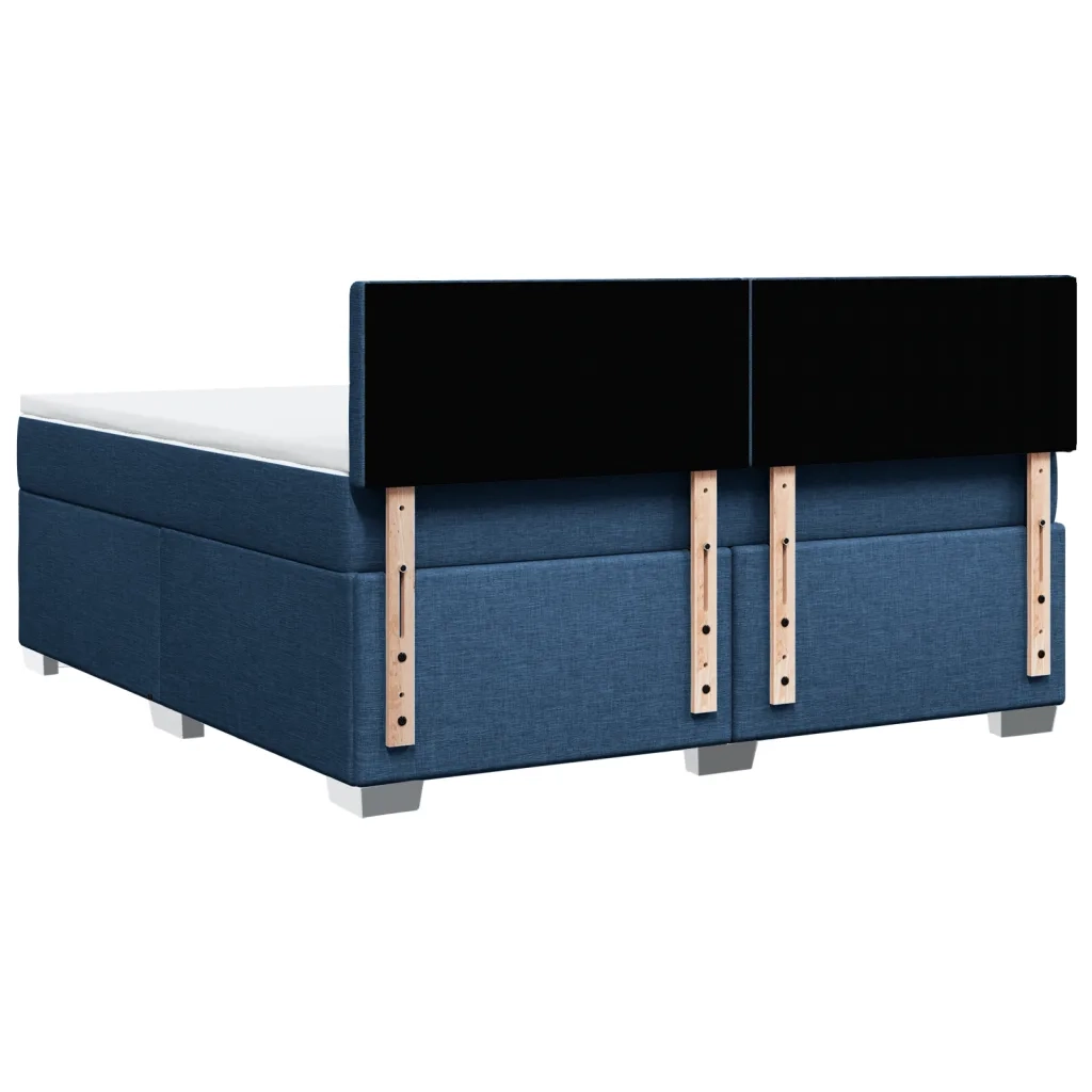 Giroletto a Molle con Materasso Blu 180x200 cm in Tessuto 3285987