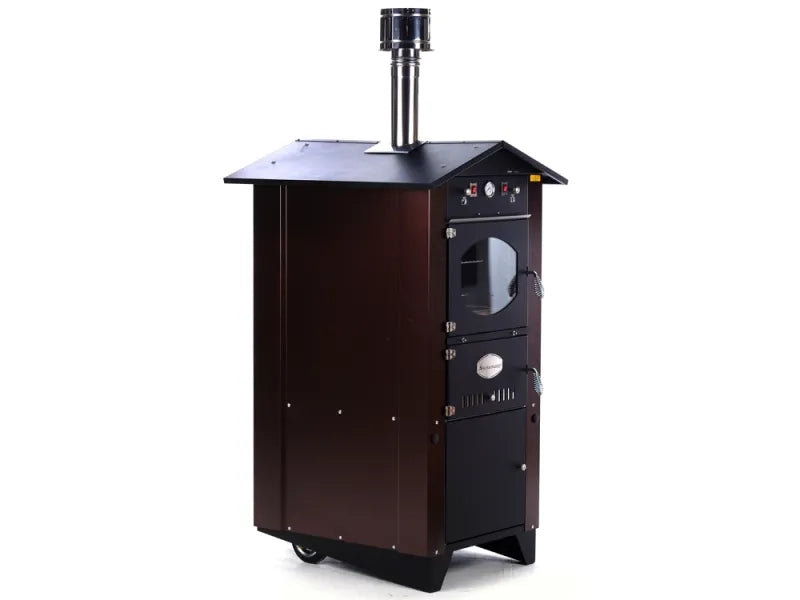 Forno da esterno Garden 65 marrone Rossofuoco con carrello integrato