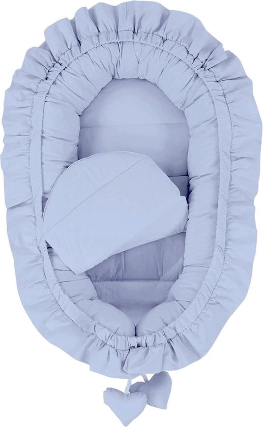 Cuscino per Bambino Reattivabile 100% Cotone Anti-Allergico - Nido per Bambini \ Nido Termoisolante per Bambini