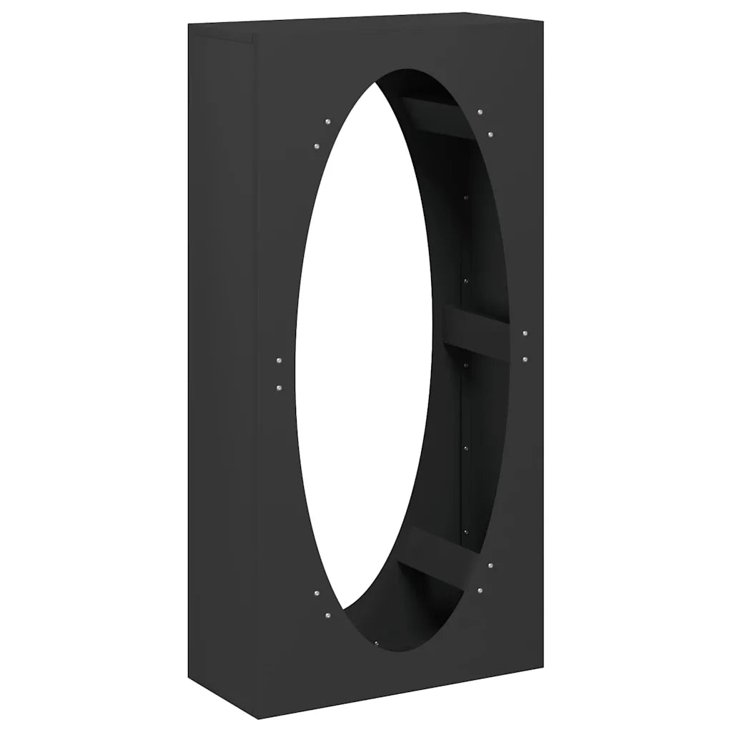 Rastrelliera per Legna da Ardere Nera 50x23x100 cm CFW5721541