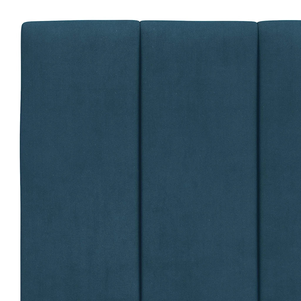 Giroletto senza Materasso Hanko Blu 90x200 cm in Velluto 3207829