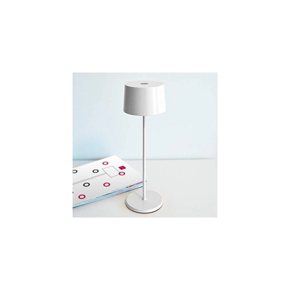 Zafferano Lampada a led da tavolo Olivia Pro Giallo Oro ricaricabile e dimmerabile - 2200-2700-3000K 9h alla massima potenza