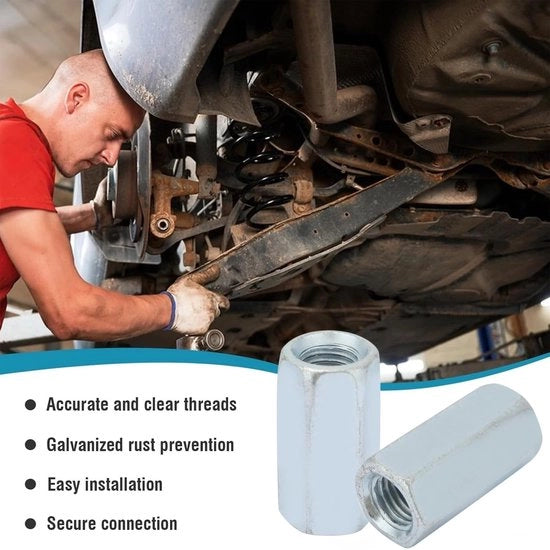 Mozzo a 18 mm in acciaio di carbonio - Lungo - Fermo - Corrosione resistente - 100% Originale