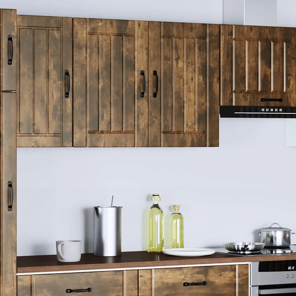 Pensile da Cucina Lucca Rovere Fumo in Legno Multistrato