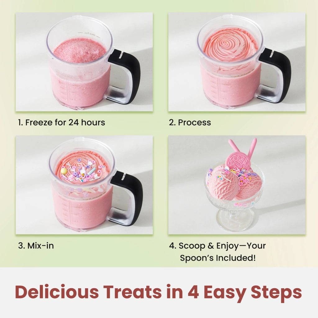 Macchina per Gelato Automatica 11-in-1 ¨C Xylo ¨C 3 Contenitori, Sorbetto, Frapp¨¨, Argento