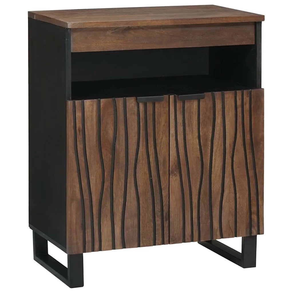 Credenza-Buffet-Armadio da cucina Marrone 60 x 33 x 75 cm legno massello di mango 463034