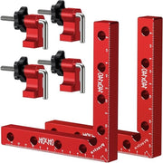 Angolo rettilineo 90 gradi - morsetto quadrato - attrezzo per lavorazione del legno - blocco per lavorazione del legno - cornici fotografiche - cassetti - 2 set - 14 cm - alluminio lega di alluminio