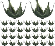Set di accessori fiorali in plastica - Vaso di rose e decorazione di giglio - Vaso verde - Fiore di sapone - 30 pezzi