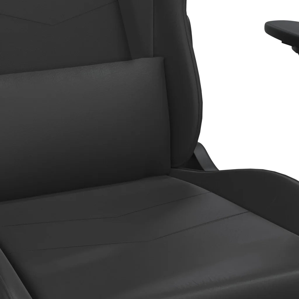Sedia da Gaming con Poggiapiedi Nero in Similpelle cod mxl 57643