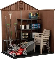 Casetta da Giardino Darwin 6x4, Marrone, 190 X 122 X 221 h
