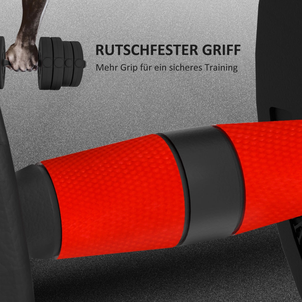 Set Hantel 2 in 1 30 kg ¨C zephmum ¨C Hantel Corta e Lunga Regolabile Nero