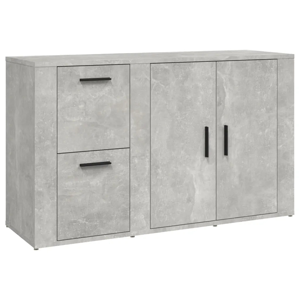 Credenza Grigio Cemento 100x33x59,5 cm in Legno Multistrato cod mxl 23557